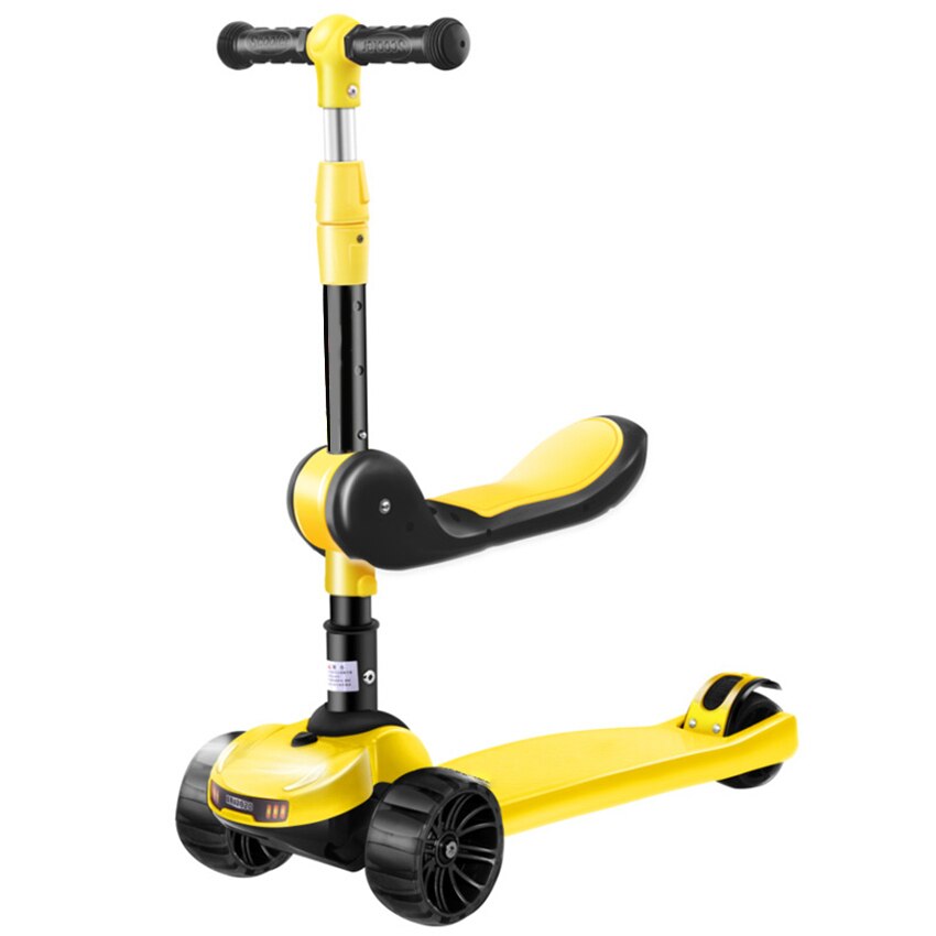 ARJ-6688 Multifunctionele 3 In 1 Kinderen Scooter Verstelbare Hoogte Knipperlicht Wiel Voet Scooters Kids Balans Fietstocht