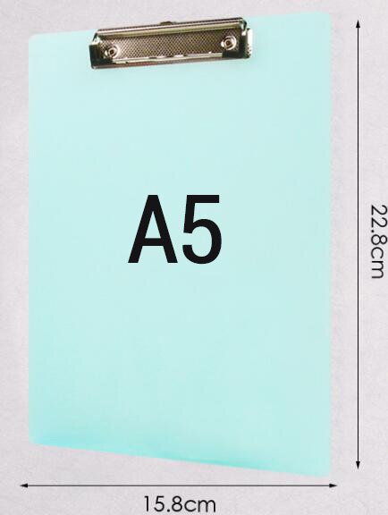 A4 A5 Transparent Plastic Clipboard Strong Clamping 100 Sheets Capacity: Yellow