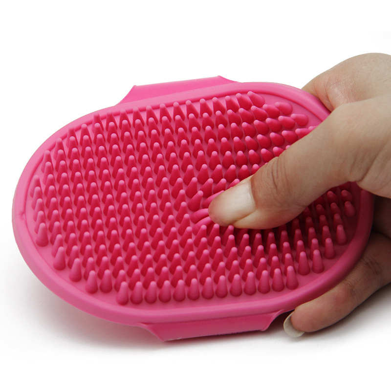 Brosse en caoutchouc souple pour chien et chat, peigne de bain en Silicone pour animaux de compagnie, peigne de Massage, épilateur, fournitures pour animaux de compagnie, toilettage pour chien, équipement de nettoyage