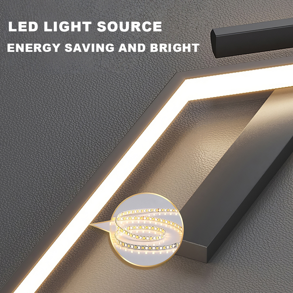 Nowoczesna zdalnie ściemniana lampa ścienna Led minimalistyczna sypialnia nocny kinkiet ścienny oświetlenie Led telewizor do salonu Sofa tło