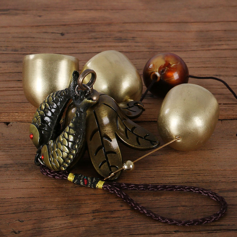 Sino de Bronze pingente porta quarto estudo feng shui sinos de vento pingente alternativa: Pisces