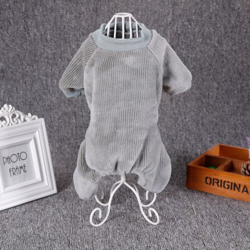 Pet Vrijetijdskleding Kleding 4-legged Pyjama Warme Kleding Hond Flanel Jumpsuit Puppy Coat Kleding Kostuum Shirt Chihuahua # h
