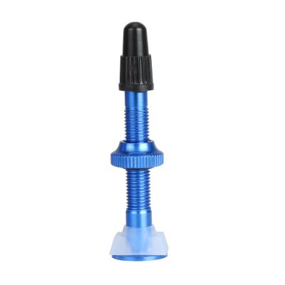 1 Pcs 52 Mm Fiets Tubeless Ventiel Voor Mtb Road Bike Presta Valve Aluminium Legering Fiets Tubeless Band fv Klep: blue