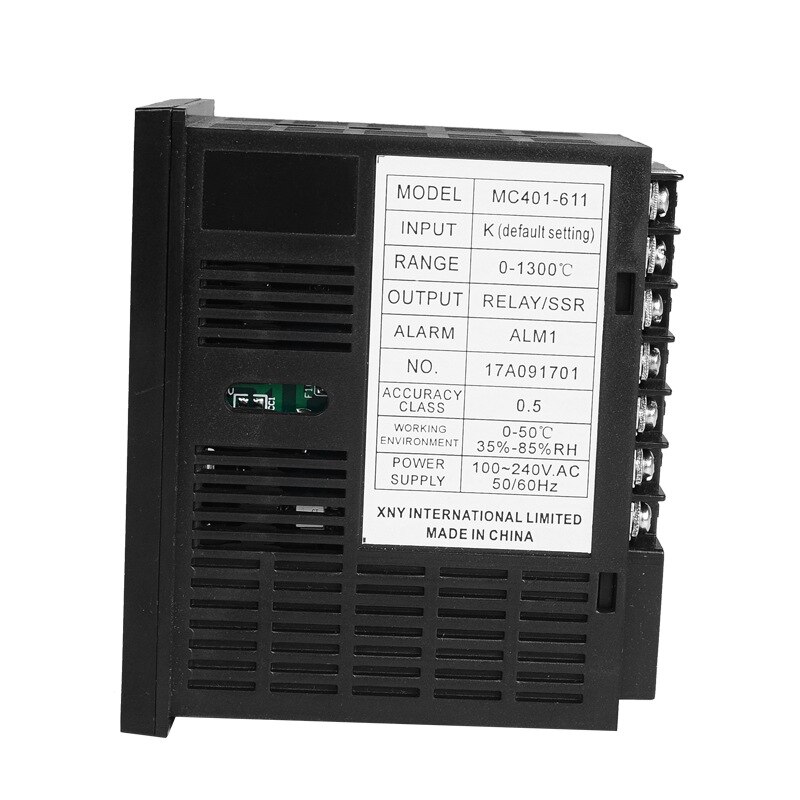 Pid Digitaler Temperaturregler 0-10V Analogausgang Universal Thermoelement Pt100 Eingang Digitaler Pid Temperaturregler Thermostat Für Wärme Kühlen Mit Alarm - Schwarz