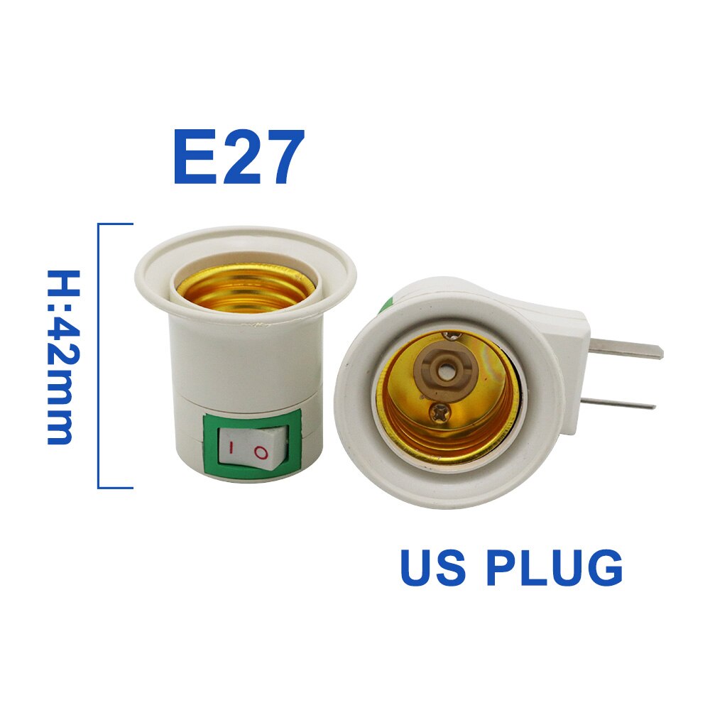 2pcs/lot GU5.3 MR11 MR16 G4 Lamp Holder Converter E27 T5 T8 2G11 Lamp Base E40 E14 B22 Light Socket Adapter US EU Plug For LED: Orange