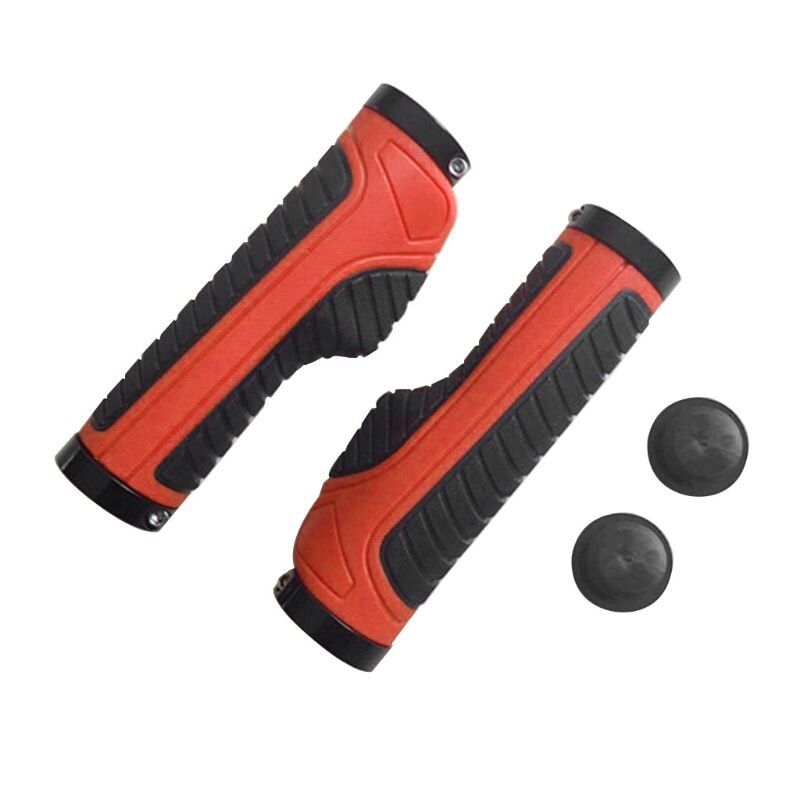 1 Paar Fietsstuur Grip Lock Op Anti-Slip Cover Voor Racefiets Rijden Schokabsorptie Slijtvastheid Fietsen: Rood