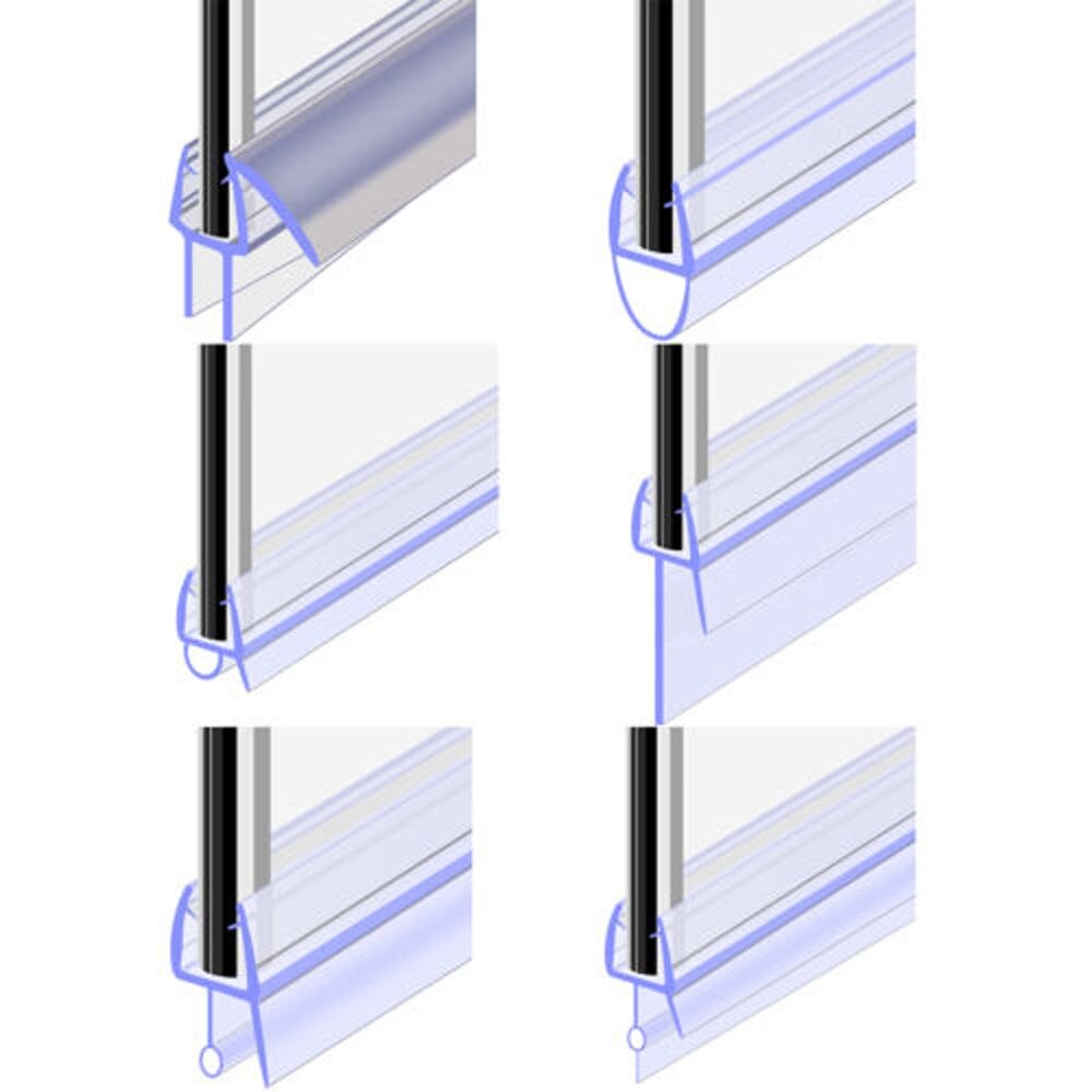 1M 6-12mm Silikon Gummi F U h bilden Glas Tür Abdichtung Streifen Fenster Glas Dichtung Streifen für Schlecht Bildschirm Tür Wetter
