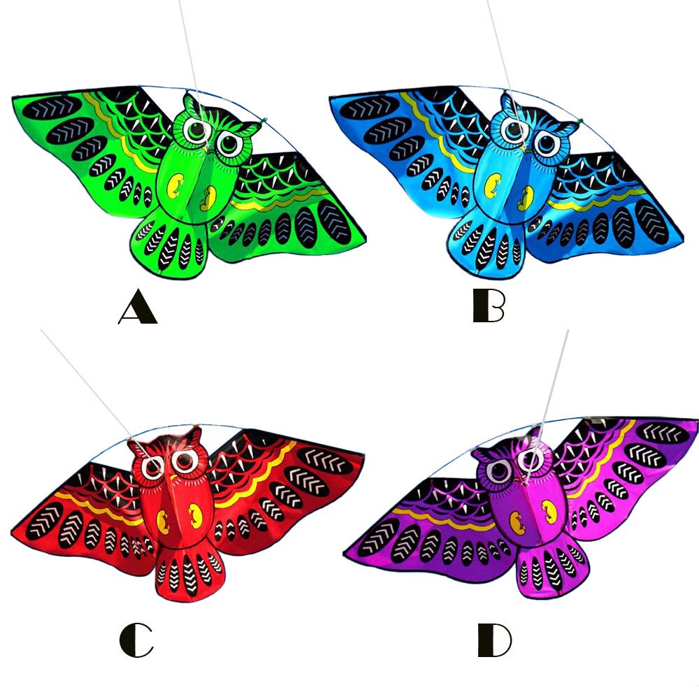 Gufo 3d aquilone Ids giocattolo divertimento attività di volo all&#39;aperto gioco bambini con panno di coda scambio genitore-figlio giocattolo adorabile interattivo
