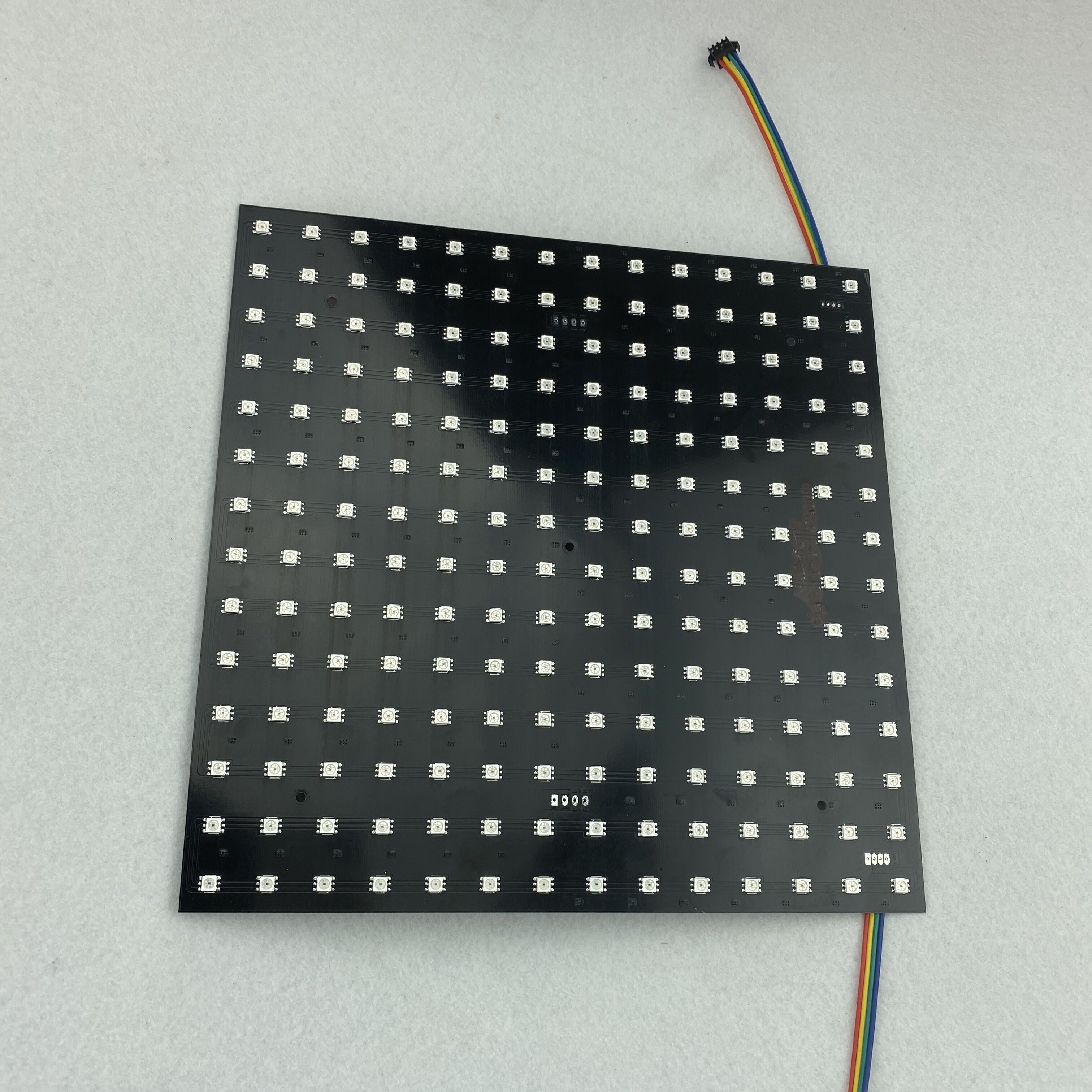 SK9822 P20mm addressable full color RGB indoor LED Display unit panel,14*14pixels,280mm*280mm;Aluminum plate