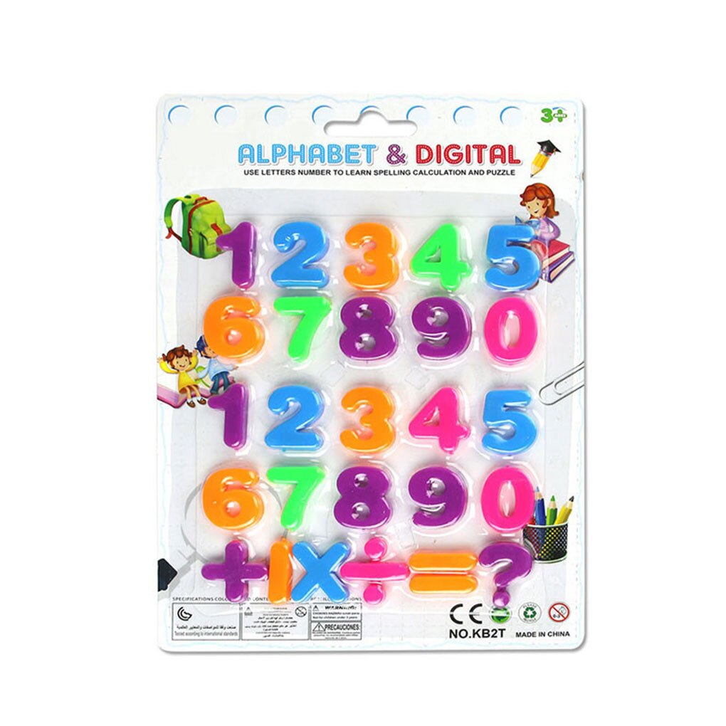 Plástico colorido refrigerador alfabeto letra número Set niños bebé chico aprendizaje educativo juguete imán letras