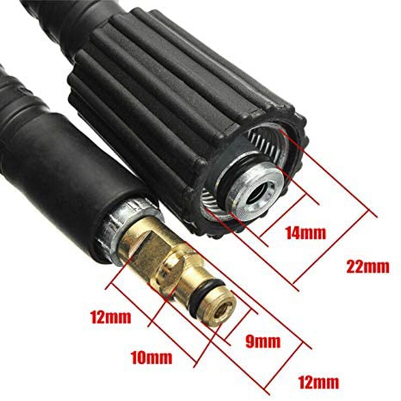 15M 49FT 2320PSI High Pressure Washer Hose Tube Water Pipe Cleaning Replacement for Karcher K2 K3 K4 K5