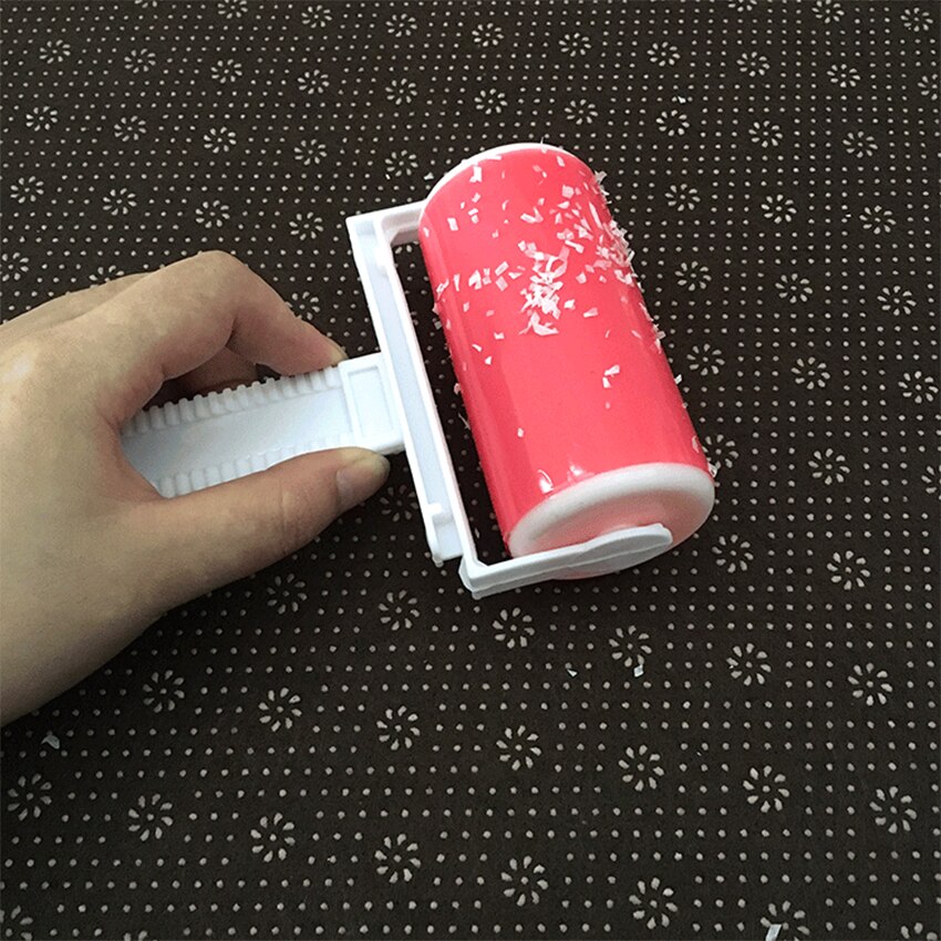 Clean sticky reusable sticky clothes wool dust collector carpet dusting fluffy manual sticky hair roll Lint Sticking Roller