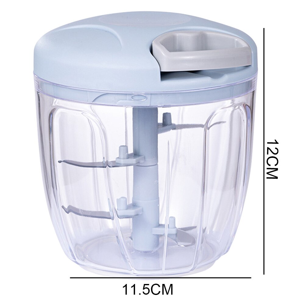 Handleiding Chopper Vleesmolen Voedsel Chopper Druk Mincer Garlic Crusher Stamper Fruit Groente Snijder Huishoudelijke Keuken Tool: B