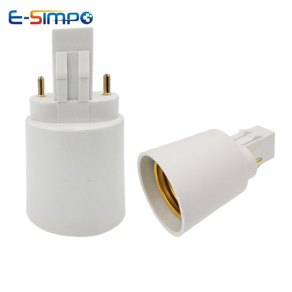 2pcs GX23 2pin to E26/e27 Light Socket adapter GX23-2 to E26 led lamp holder converter Install Standard E26/e27 to Gx23 Socket