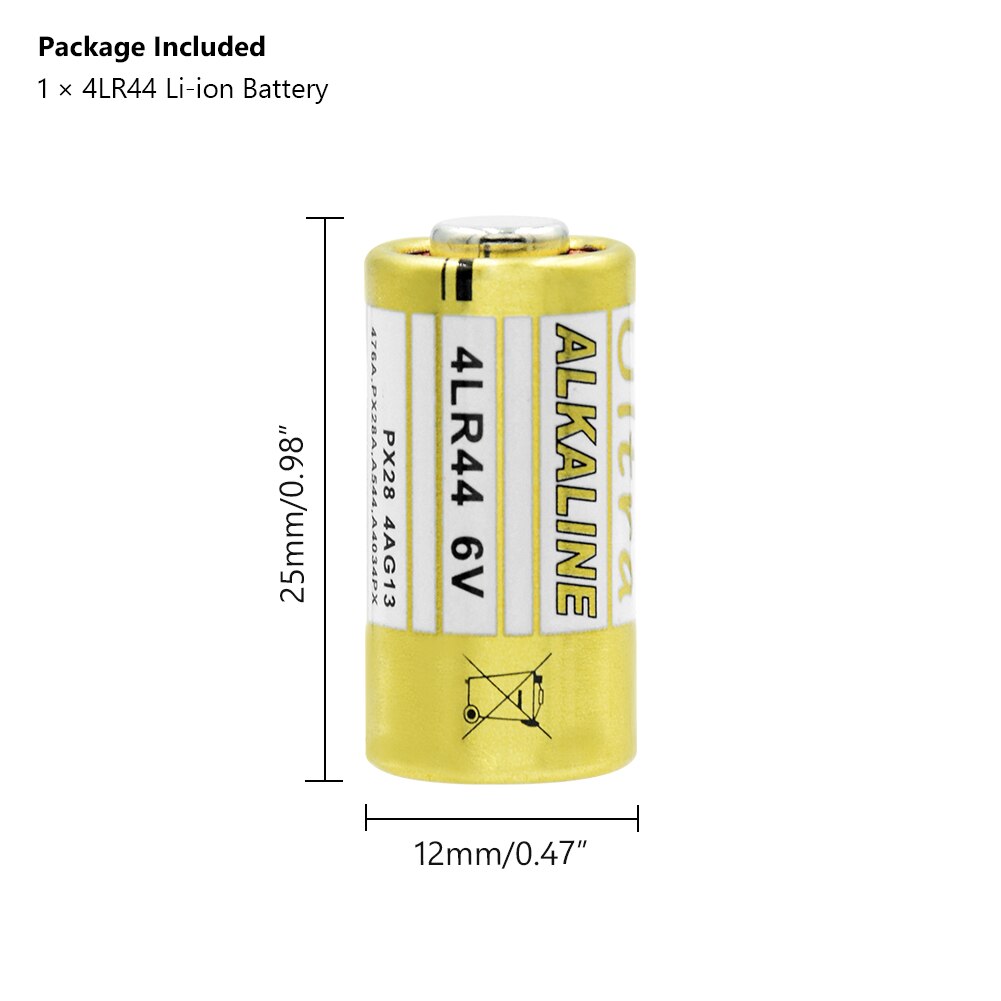 1PC 6V 150mAh 4LR44 Dry Alkaline Battery For Dog Training Collars PX28A A544 28PXA 476A 4G13 GP476 K28 V28 PX28AB L1325 1414A