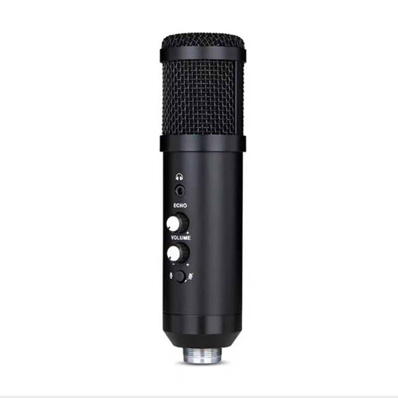 USB Microphone BM800 Condenser Microphone With Ear Return Monitor Microphone Mute Reverb Computer Microphone MIC fo