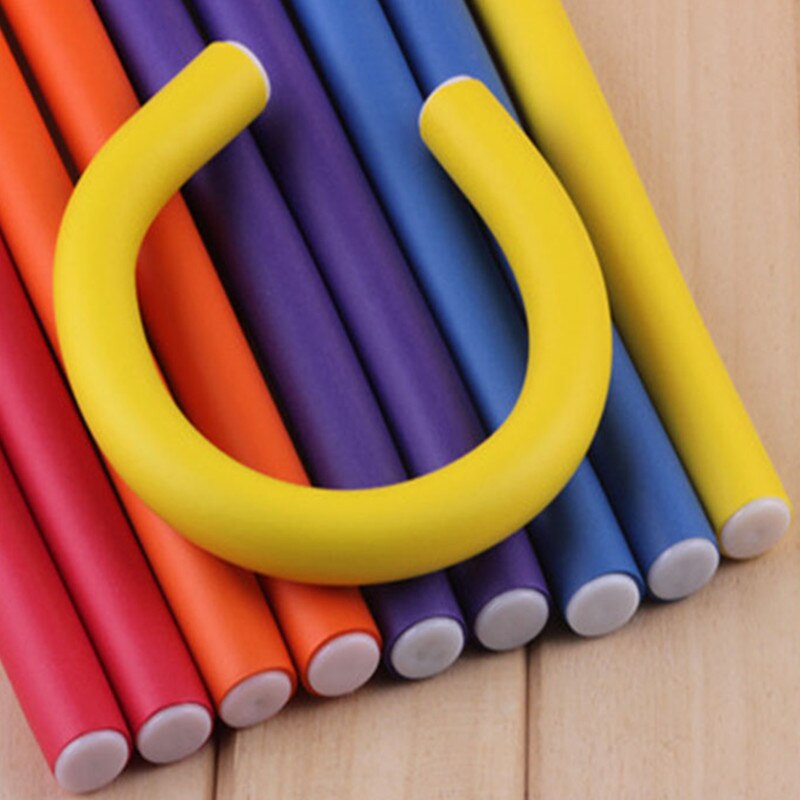 Lot de 42 bigoudis flexibles en mousse réutilisables et non chauffants, outil de coiffure sûr et 7