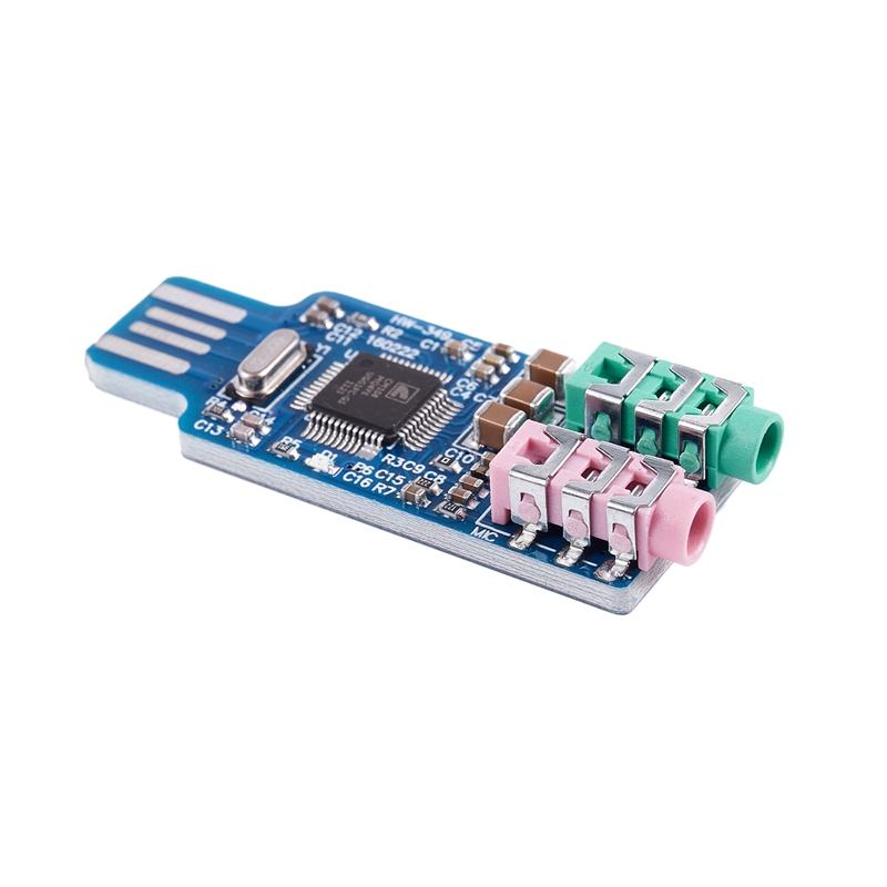 Free driver USB Sound Card CM108 USB Sound Card Chip Blue