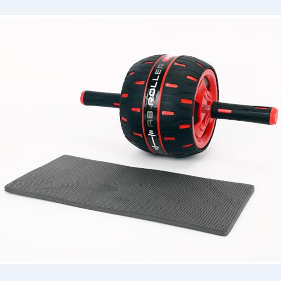 Zware Buik Wiel Geen Lawaai Spier Oefening Apparatuur Thuis Fitness Power Wiel Ab Roller Gym Roller Training Gratis Mat: Rood