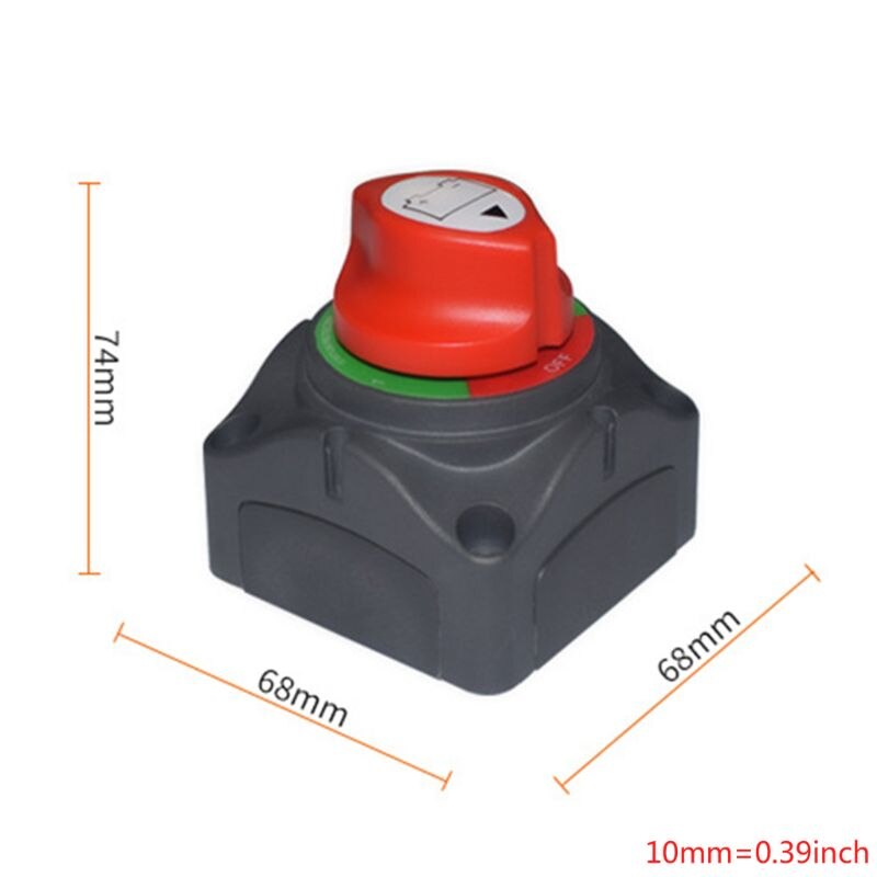 Dual Battery Selector Switch Disconnect for Marine Boat Rv Vehicles 1-2-Both-Off
