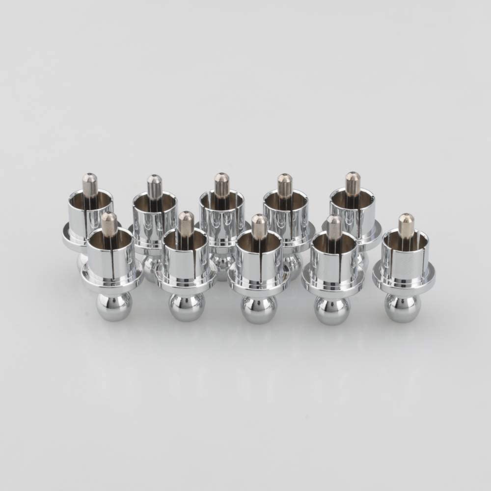 10pcs Rhodium Plated RCA Cap Plug Short-Circuit Socket Phono Connector RCA Shielding jack socket protect cover caps