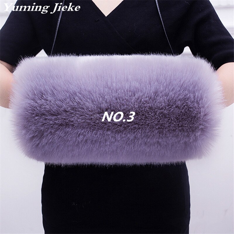 Vintage Thick Faux Fur Muff Winter Hand Warmer Wedding Cloak