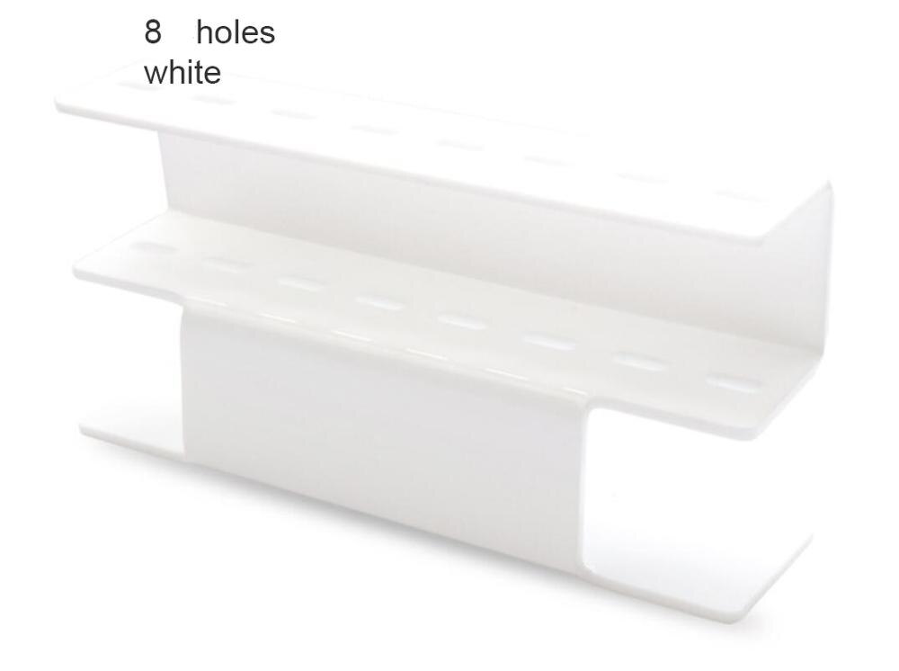 Acryl Pincet Stand Wimper Pincet Houder Wimper Tweezer Opslag Pincet Plank Houder: white 8 holes