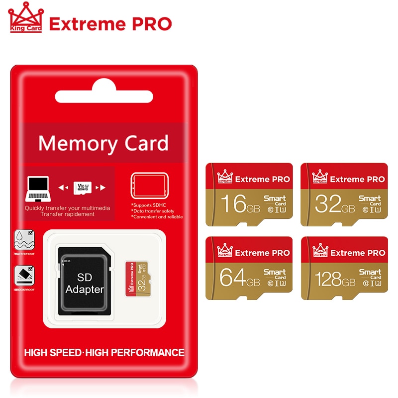 Verrückte heiße class 10 Mikro Sd Karte 64 gb 128gb 256 gb Mikro sd carte 16gb 32GB cartao DE memoria SD speicher karten TF karte mit