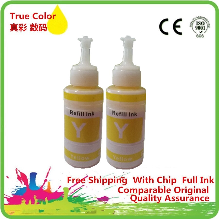 Refill Dye Ink Kit Kits For Epson L100 L101 L110 L111 L120 L130 L200 L201 L210 L211 L220 L300 L301 L303 L310 Printer: 2Y