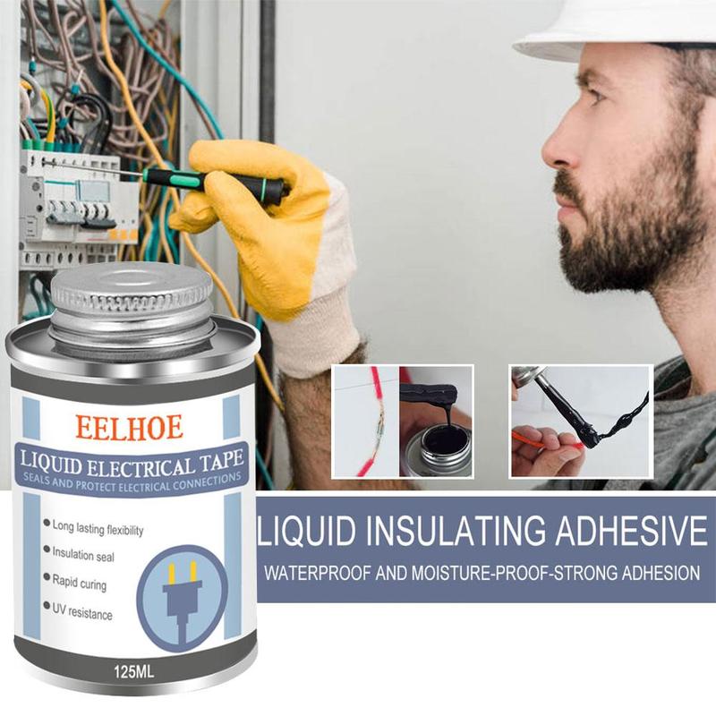125Ml Vloeibare Isolatie Elektrische Tape Buis Plakken Tape Waterdicht Fast Dry Elektrische Anti-Uv Apparatuur R4F2