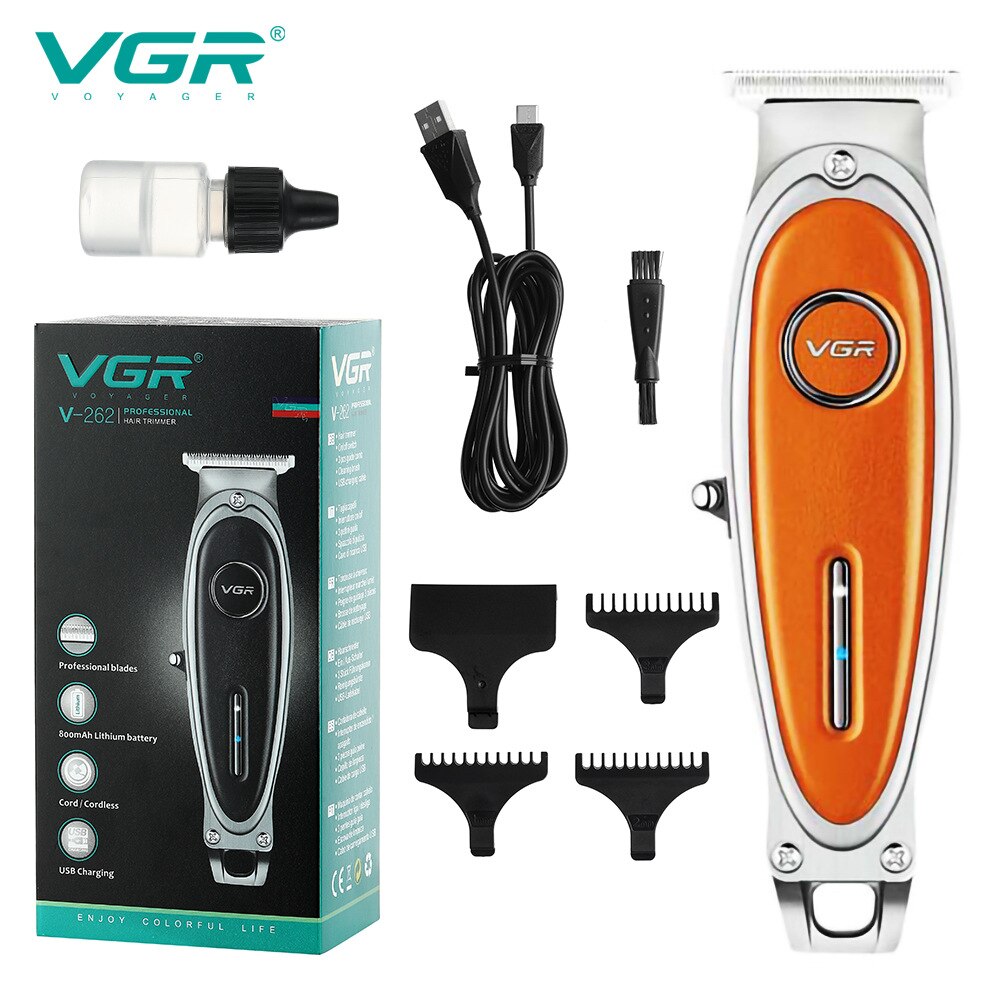 VGR – rasoir électrique rétro Rechargeable, tondeuse à cheveux Portable à pointe d'huile V-262