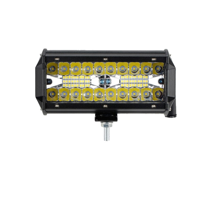 120W off-road vehicle work light bar spotlight car led work light three rows of 7 inch fog light headlights car lights: 1pcs