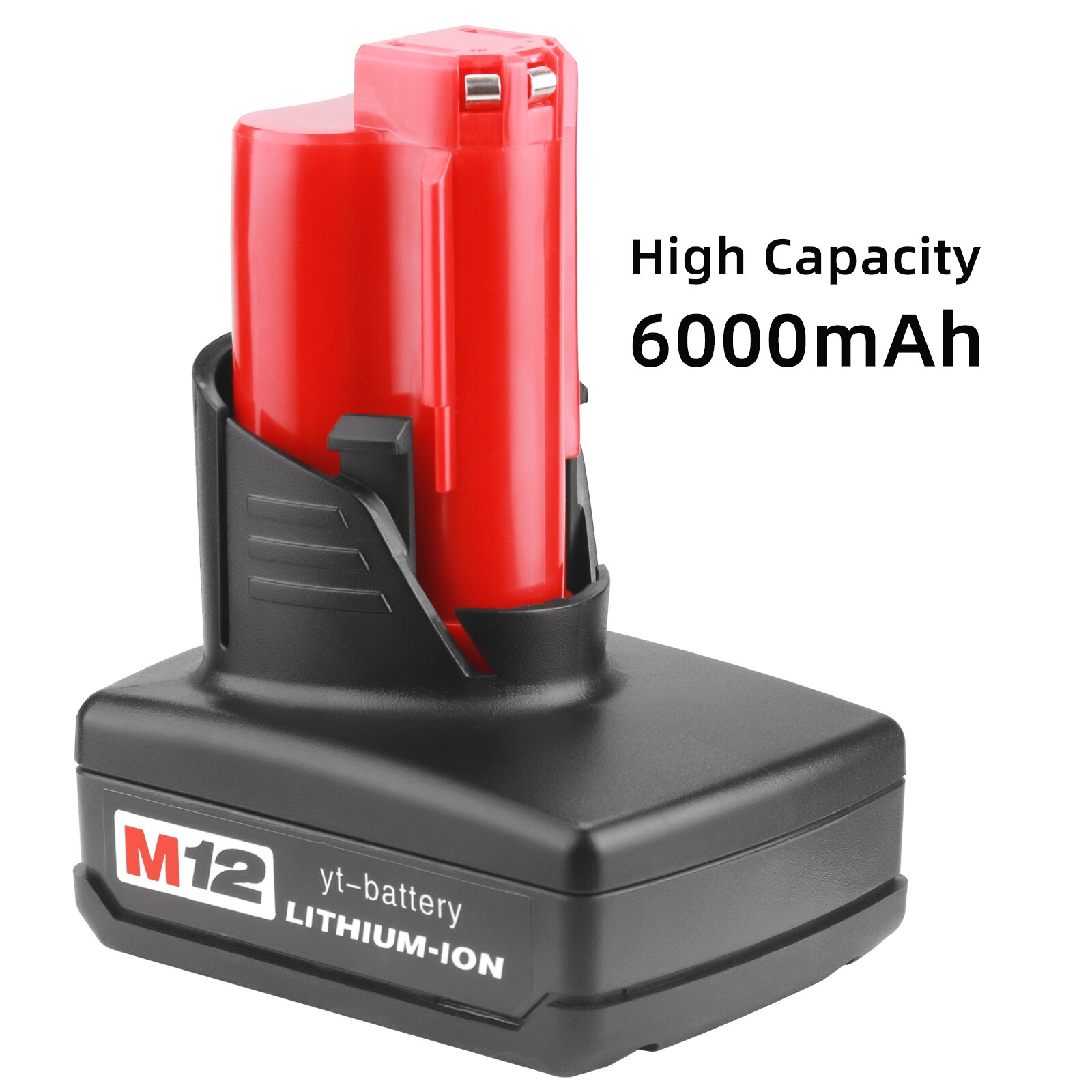 12v 3.0ah genopladeligt 3000 mah batteri til milwaukee  m12 xc trådløst værktøj 3000 mah 12 v batterier 48-11-2401 mil -12a- li: 1pc 6.0ah batteri