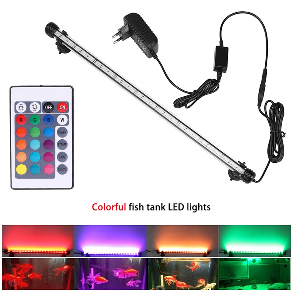 Led akvarie belysningslampe fjernbetjening til plantet akvarium marine led lys akvarium rgb akvarium led belysning bluetooth