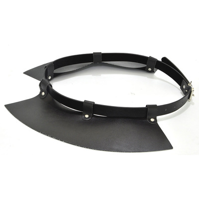 Women Peplum Belt Female Skirt Leather Waist Belts Ladies PU Black Bow Wide Harness Dresses Waistband: Black belt buckle