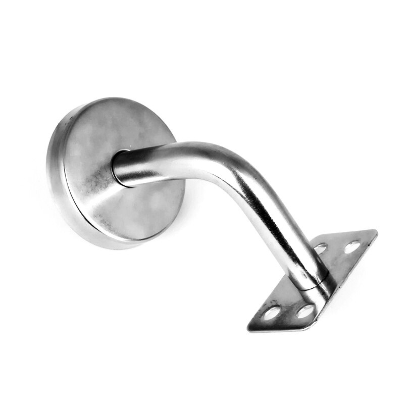 2pcs Wall Brackets Brushed Stainless Steel Handrail Stair Wall Mounted Brackets Support Hand Rail Stair Railing Guardrail