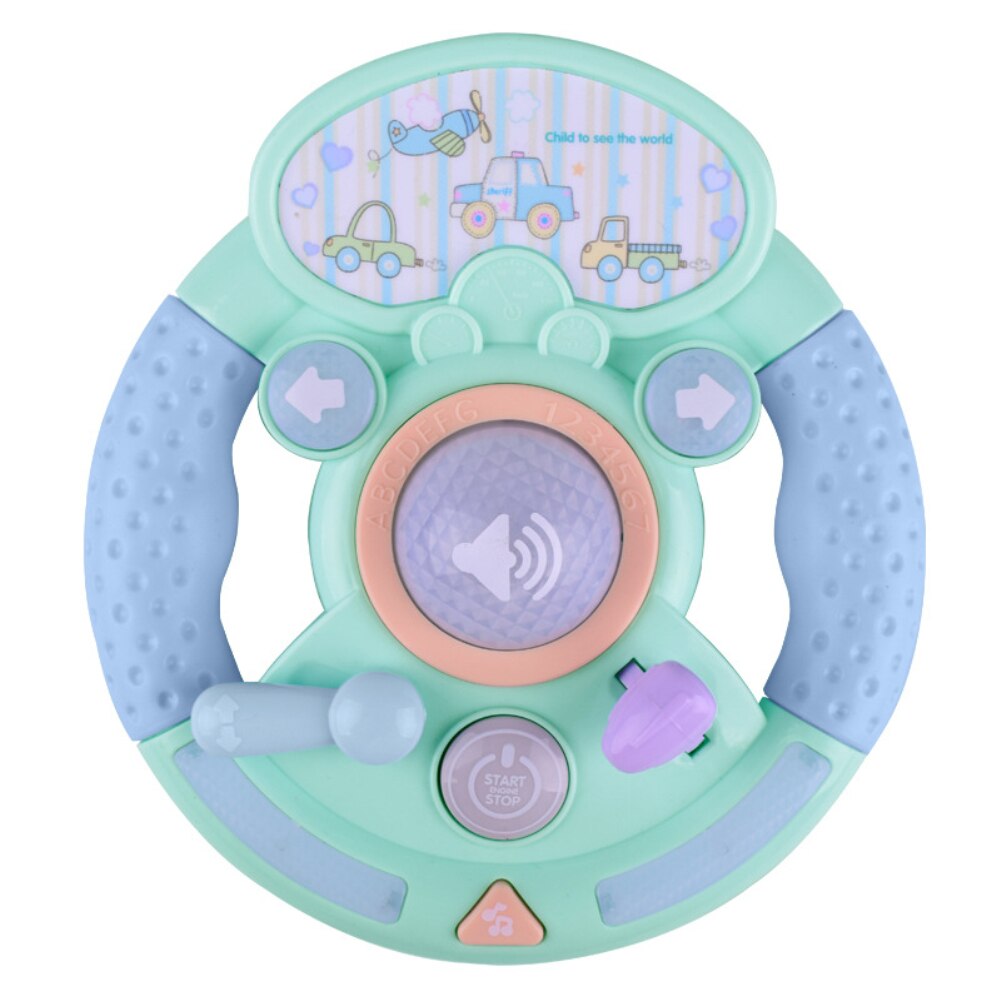 Simulatie Stuurwiel Met Licht Musical Ontwikkelen Educatief Kinderen Speelgoed Elektronische Vocale Speelgoed Voor Kinderen
