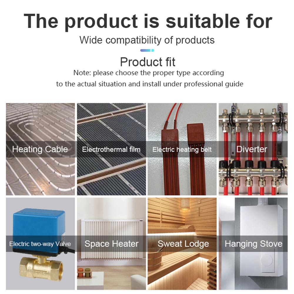 Wifi Thermostat Wireless Smart Temperature Controller LCD Touch Screen Programmable Thermostat Electric Floor Heating Thermostat