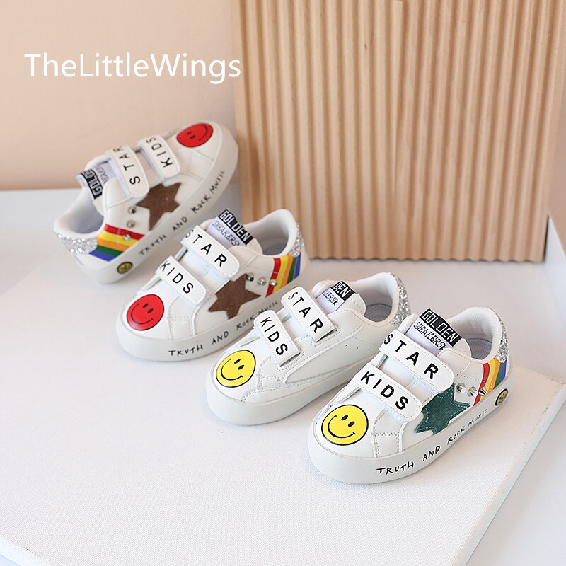 2022 Spring Girls Light Breathable Sports Casual Shoes Korean Children&#39;s Skate Shoes 4-15 Years Old Boys Sneakers