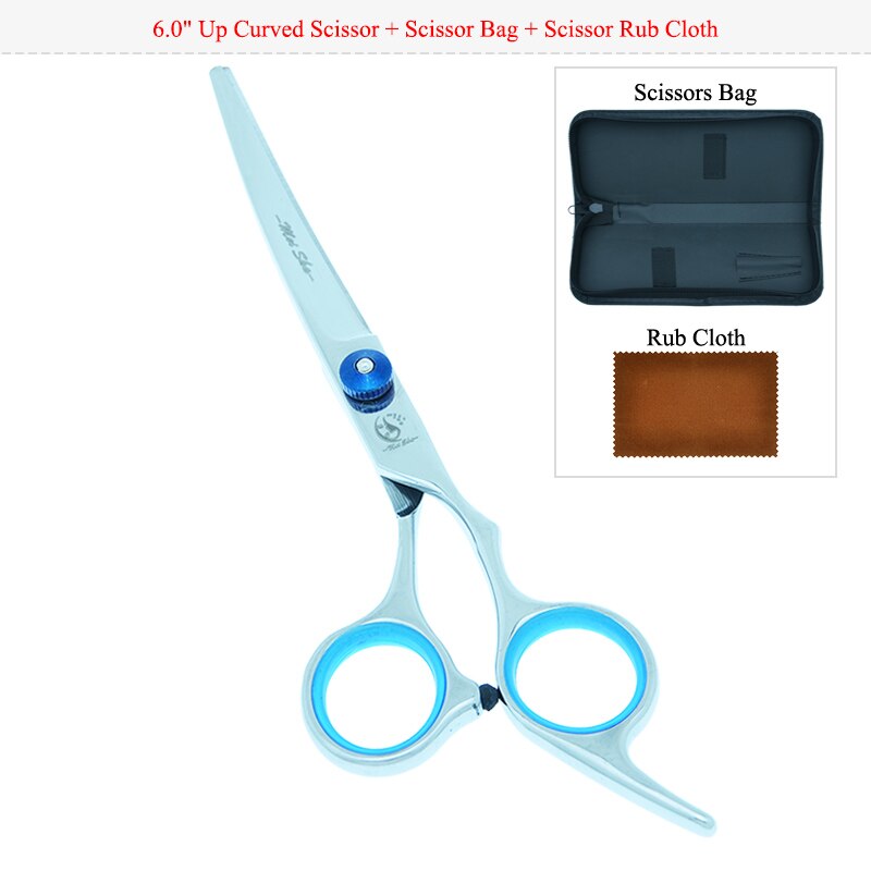 Meisha 6.0 " huisdierenschaar voor het trimmen van honden, hondenscharen, haartrimmers, puppy's, rechte, uitdunnende en gebogen scharen  b0002a: B0002a-06-60