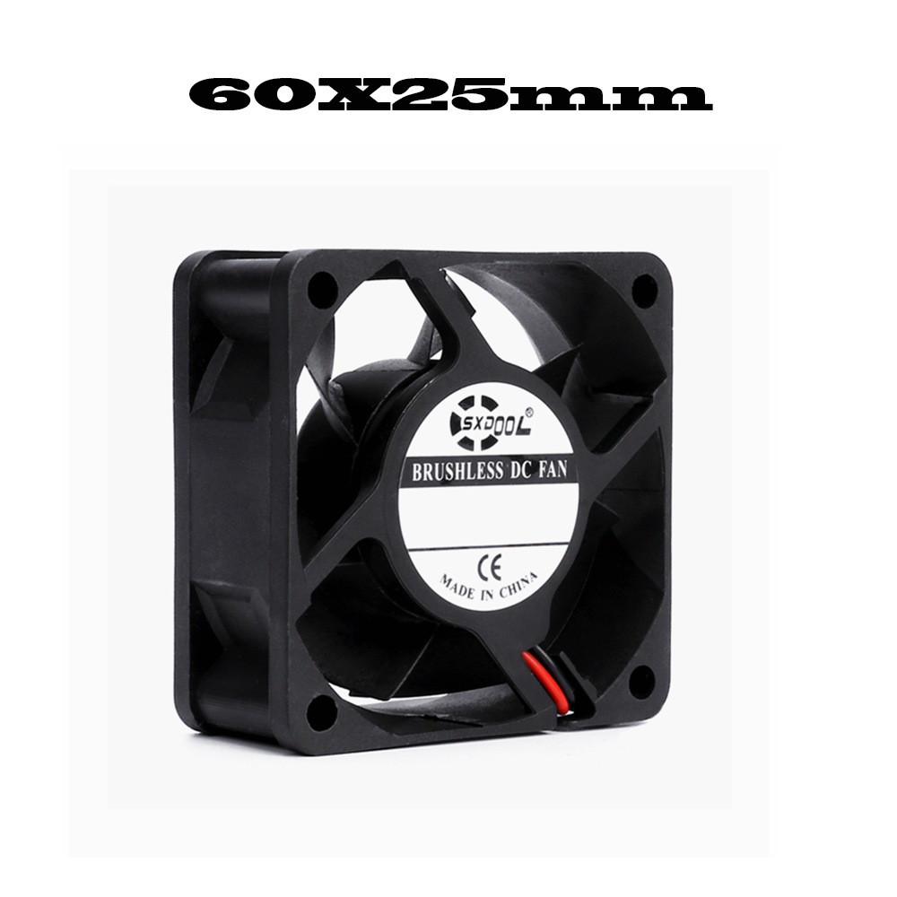 40mm 50mm 60mm 70mm 80mm 92mm 120mm DC 5V 12V 24V caja de Motor sin escobillas de refrigeración Axial ventilador silencioso rodamiento de manga de 2 pines: 2MM / Beige