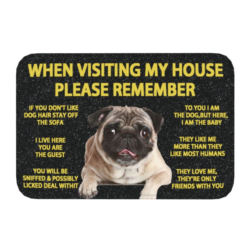 Staffordshire Bull Terrier Dog Quotes Front Door Mat Anti-Slip Outdoor Quick Dry Doormat Kitchen Bedroom Entrance Rug Carpet: green