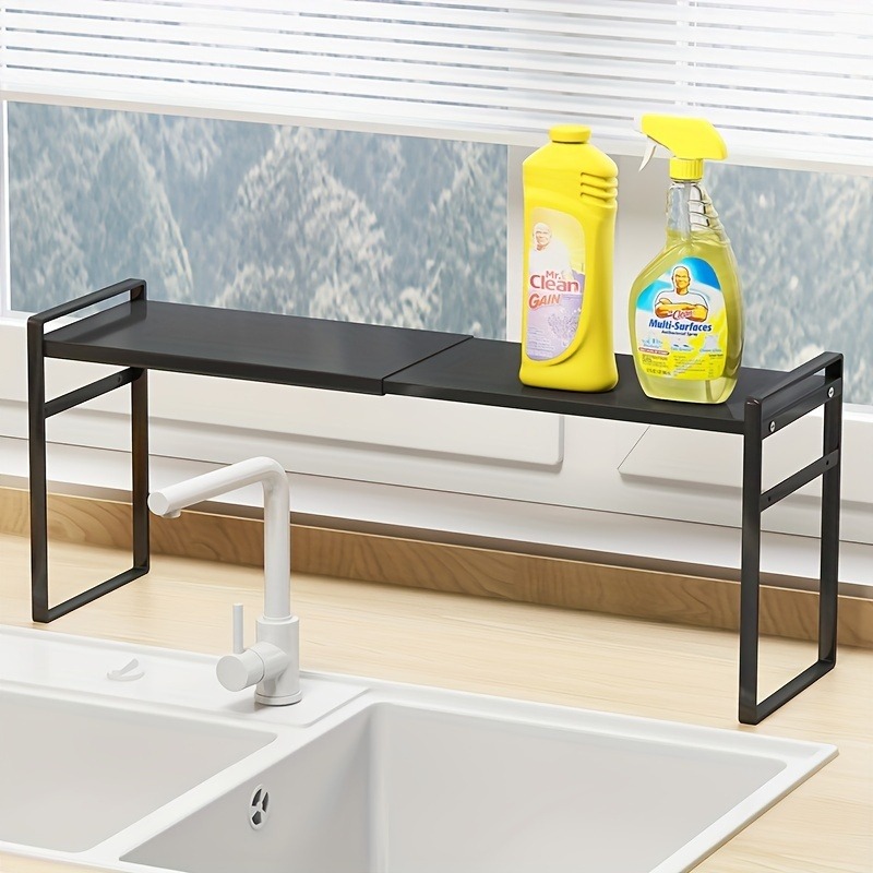 Retractable Kitchen Cabinet Storage Shelf Organizer Rack for Kitchen Bathroom Pantry Spice Cupboard Home Storage Shelf