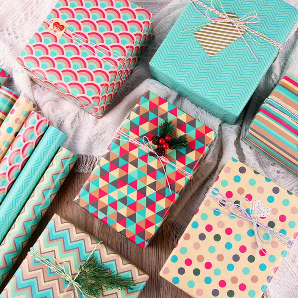 1 Set Wrapping Paper Practical Candy Wrapping Paper Eco-Friendly Lovely Dot Pattern Packaging Sets For Birthdays Party