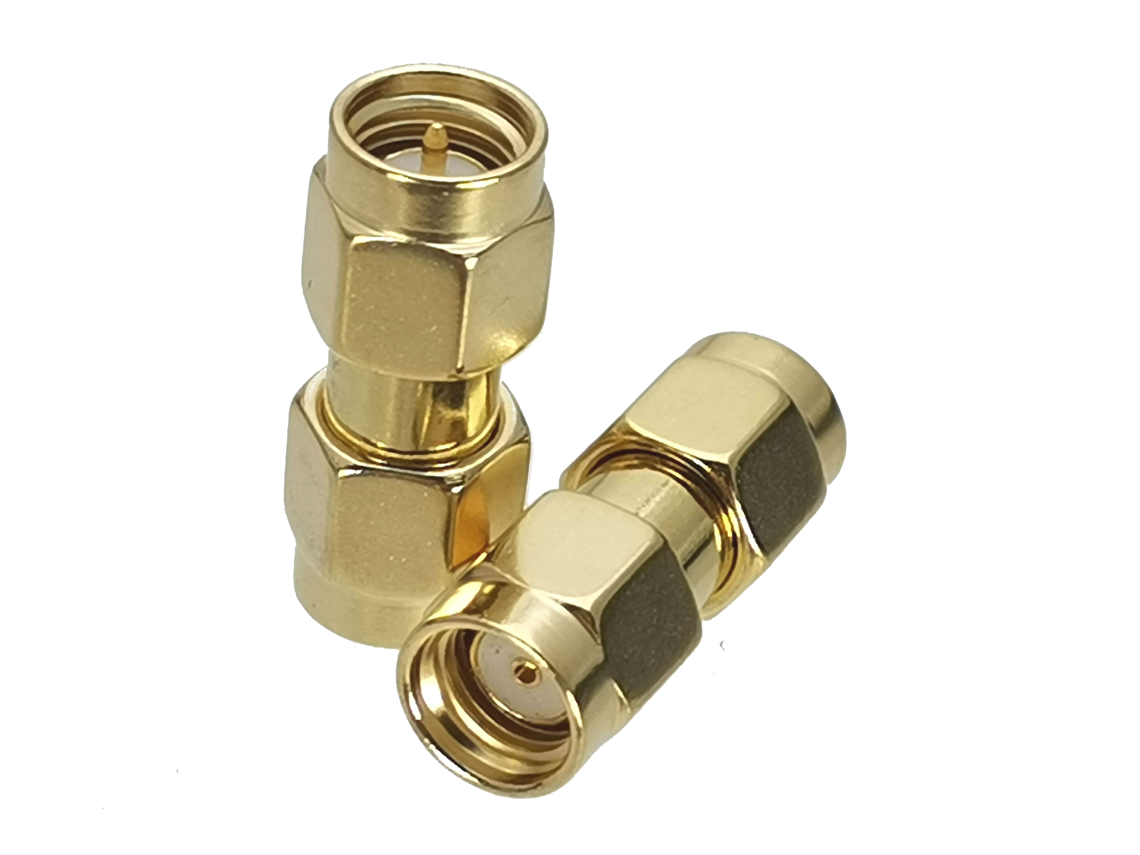 1Stck RP-SMA rpsma zu sma/RP-SMA Stecker & Buchse Buchse rf Koaxial Adapter Stecker Prüfung konverter: Silber