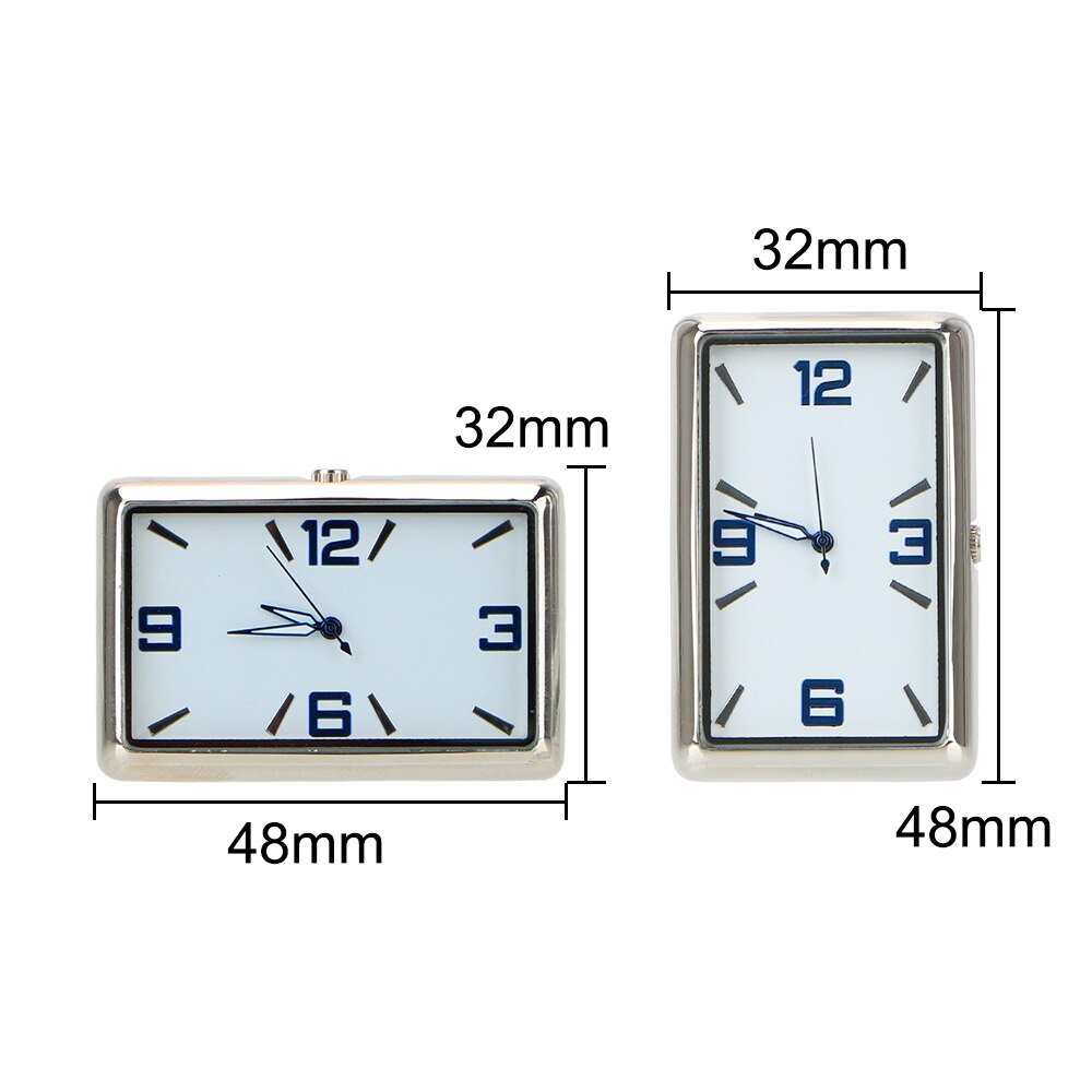 Auto Decoratie Klok Horloge Auto Interieur Elektronische Quartz Horloge Dubbelzijdig Sticker Auto Decoratie