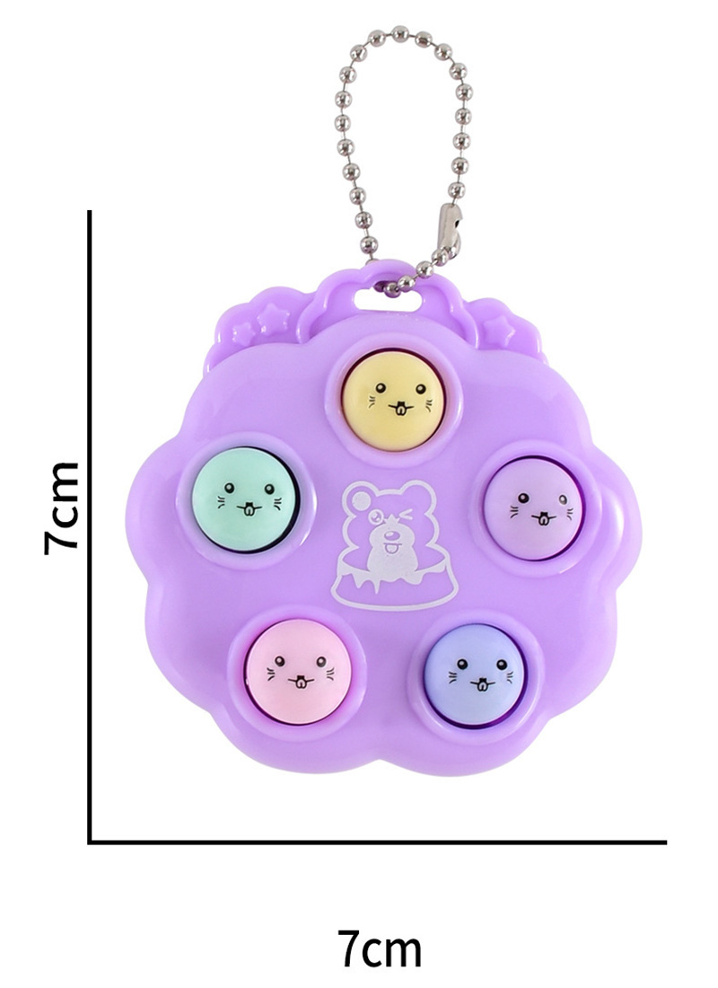 Mini jeu de Hamster à main, Machine à Fidget, Super mignon, sac , pendentif clé, jouet de décompression du bout des doigts