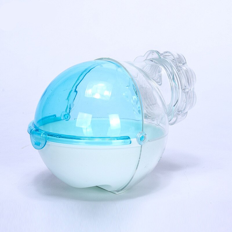 Bañera de hámster externa para baño, jaula de arena de baño, cama acrílica, ratón, Villa, mascotas pequeñas, caja de arena para baño, rosa y azul: Blue