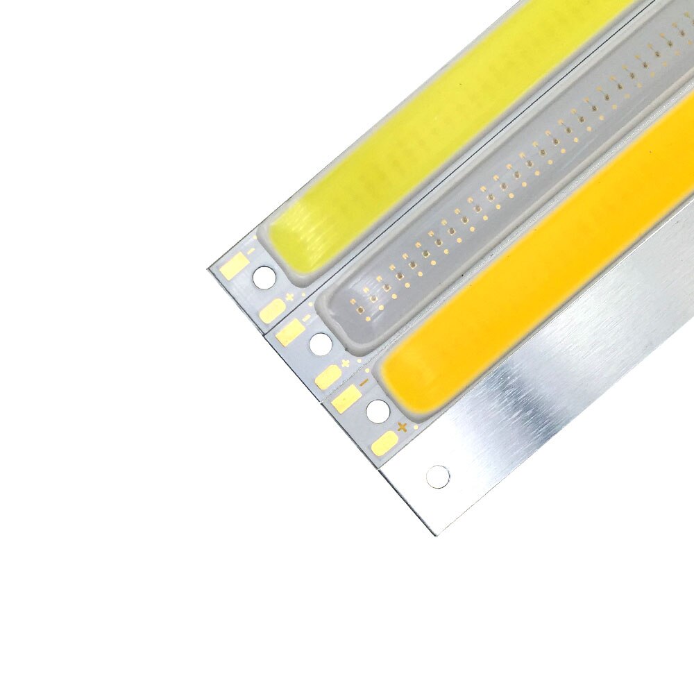 Battery Powered 1W 3W COB Bulb Kit 3.7V LED Light Source 60mm 2.36in Strip Bar LED Chip for Work Lamp Bike Boat Car Lights