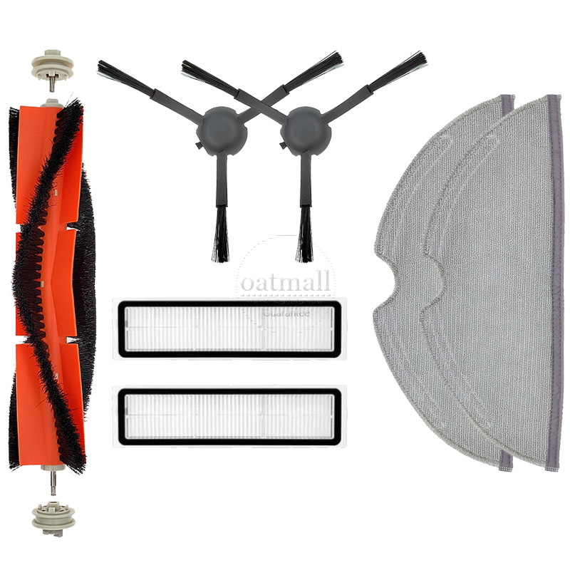 Akcesoria do Xiaomi Dreame D9/D9 Pro/L10 Pro, części zamienne do robota odkurzającego, zestaw zamienny, szczotka główna, filtr HEPA, ściereczka do mopa, materiały eksploatacyjne: Brązowy